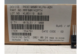 MOSFET TH 800V 4.5A TO22OF MAGNACHIP MMF80R1K2PTH